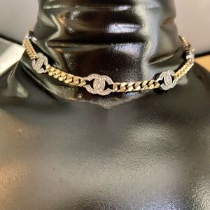 Chanel cc chain choker